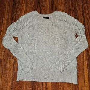 Gap Light Blue Cable Knit Cotton Sweater Womans Size Medium